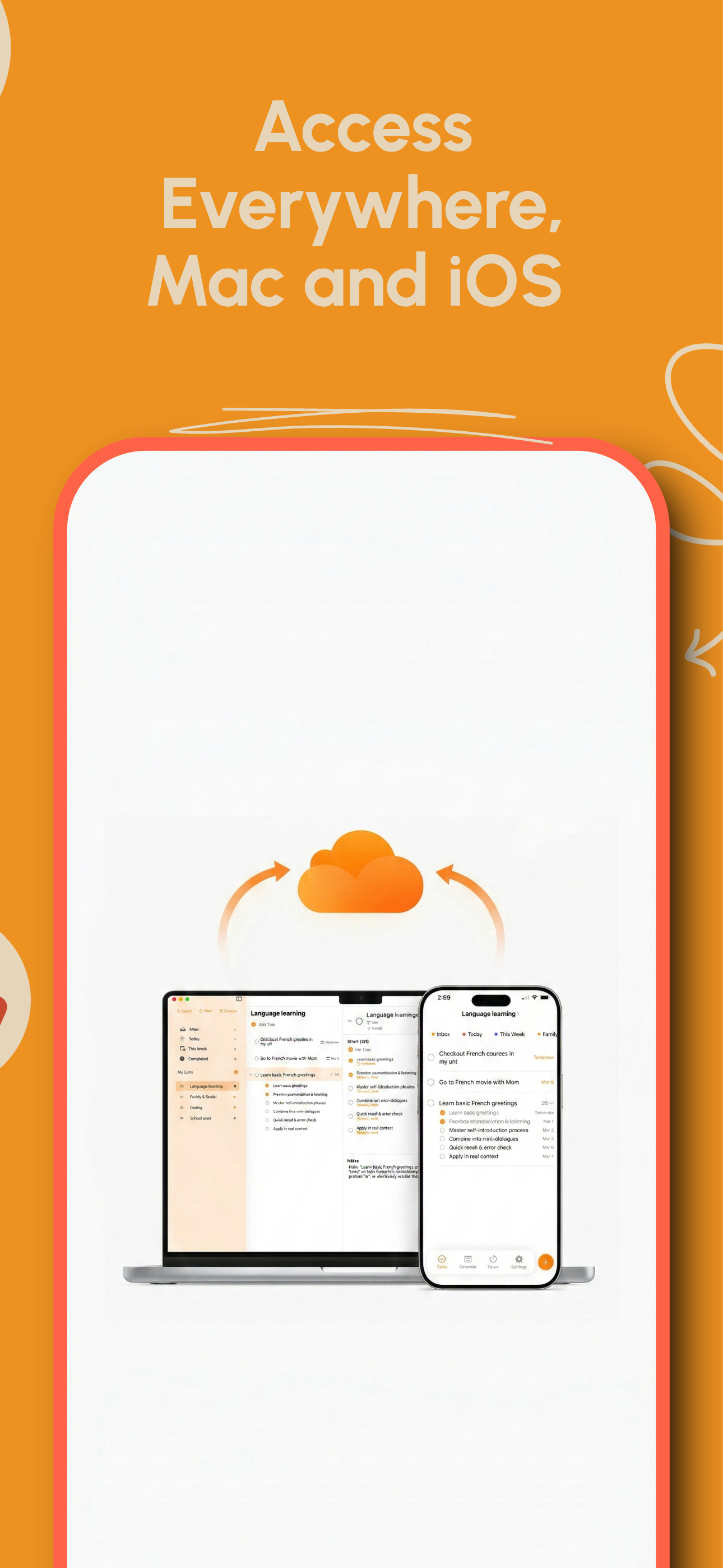 TinySteps on Mac and iPhone