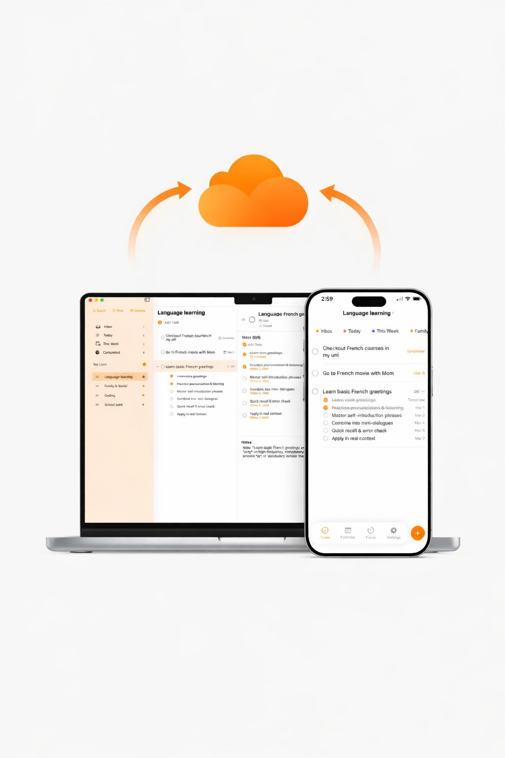 CloudKit sync across Mac and iPhone